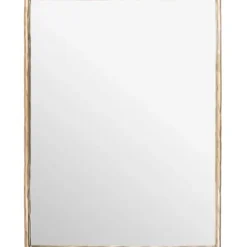 Framed Mirrors-Kirkland's Home Trish Brass Forged Rectangle Wall Mirror