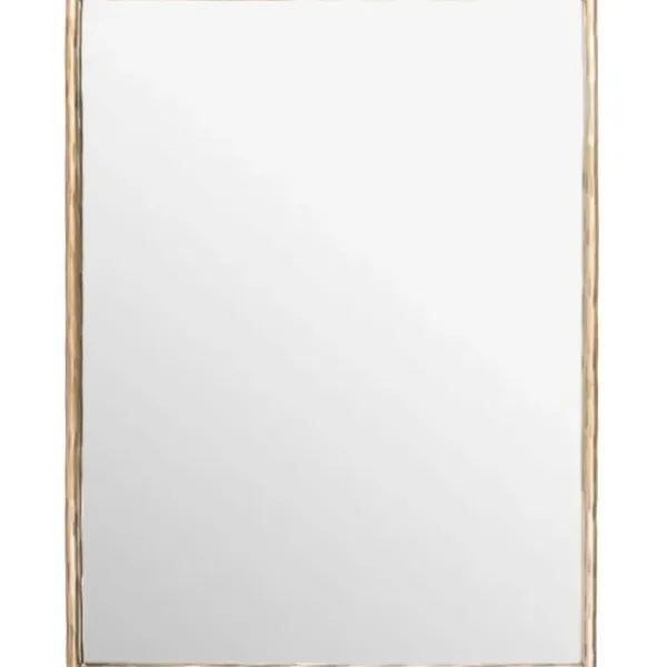 Framed Mirrors-Kirkland's Home Trish Brass Forged Rectangle Wall Mirror