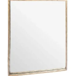 Framed Mirrors-Kirkland's Home Trish Brass Forged Rectangle Wall Mirror