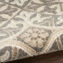 Outdoor Rugs-Kirkland's Home Tropical Leaf Indoor/Outdoor Area Rug, 5X7 Blue