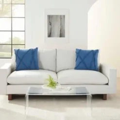 Pillows-Kirkland's Home Tufted Abstract Diamond Pillows, Set Of 2 Blue
