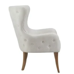 Accent Chairs-Kirkland's Home Tufted Back Accent Chair Gray
