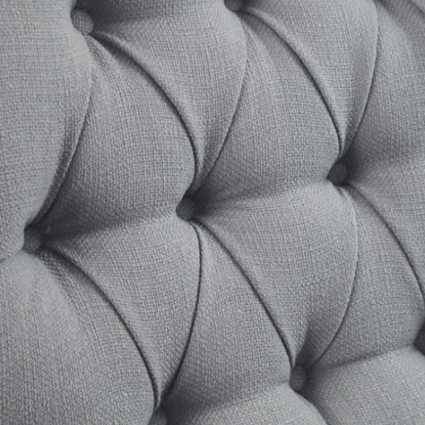 Accent Chairs-Kirkland's Home Tufted Back Nailhead Trim Recliner Armchair Gray