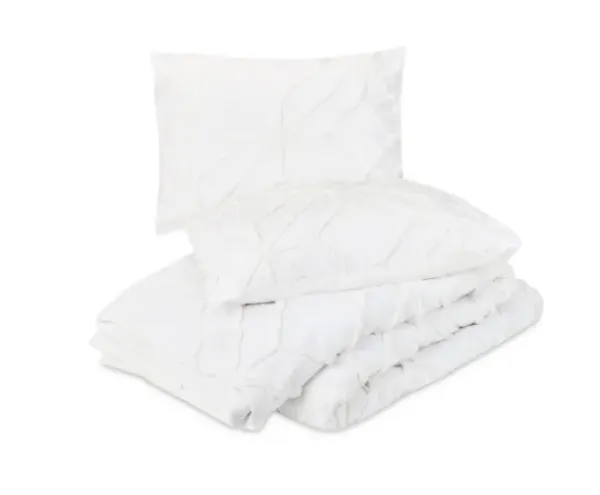 Duvets-Kirkland's Home Tufted Chenille 3-Pc. King Duvet Set White