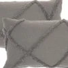 Pillows-Kirkland's Home Tufted Diamond Lumbar Pillows, Set Of 2 Gray