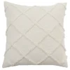 Pillows-Kirkland's Home Tufted Diamond Pillow Cover White