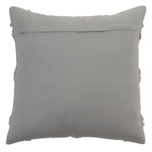 Pillows-Kirkland's Home Tufted Diamond Pillow Cover Gray