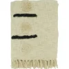 Blankets & Throws-Kirkland's Home Tufted Dots And Dashes Throw Ivory