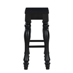 Bar Stools & Counter Height Stools-Kirkland's Home Turned Legs Island Stools, Set Of 2 Black