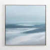 Canvas Art-Kirkland's Home Turquoise Abstract Ocean Framed Canvas Art Print Blue