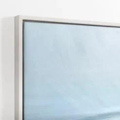 Canvas Art-Kirkland's Home Turquoise Abstract Ocean Framed Canvas Art Print Blue