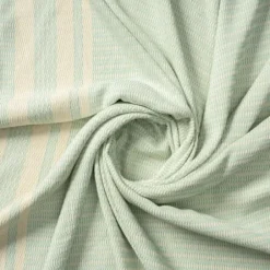 Blankets & Throws-Kirkland's Home Turquoise And White Stripes Cotton Throw Blue/White