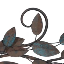 Wall Plaques-Kirkland's Home Turquoise Bronze Distressed Iron Vine Wall Plaque Brown