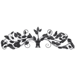 Wall Plaques-Kirkland's Home Turquoise Bronze Distressed Iron Vine Wall Plaque Brown
