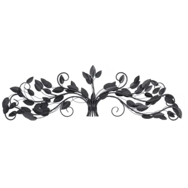 Wall Plaques-Kirkland's Home Turquoise Bronze Distressed Iron Vine Wall Plaque Brown