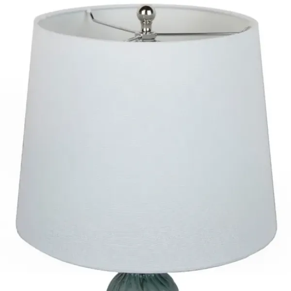 Table Lamps-Kirkland's Home Turquoise Glass Table Lamps, Set Of 2 White