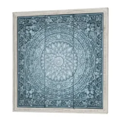 Wall Plaques-Kirkland's Home Turquoise Iron Floral Scrollwork Wall Plaque Blue