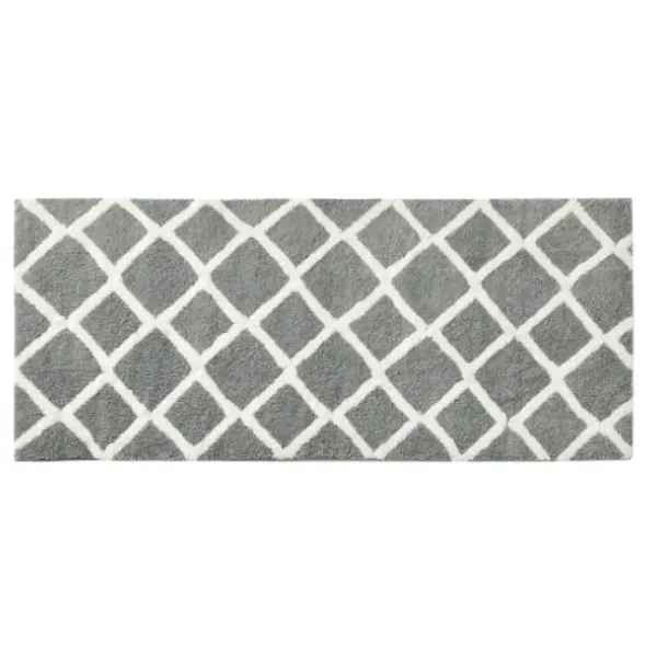 Bathroom Rugs-Kirkland's Home Turquoise Small Crochet Oval Bath Mat Blue