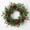 Wreaths-Kirkland's Home Twigs And Winter Foliage Pine Berry Wreath Green/Red/Brown