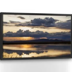Framed Art-Kirkland's Home Twilight Symphony Framed Giclee Canvas Art Print Yellow/Black/Multi