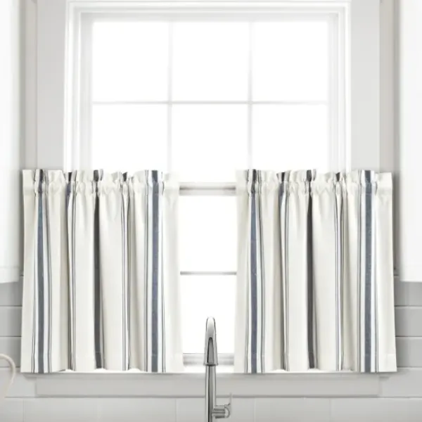 Curtains & Drapes-Kirkland's Home Twist Top Curtain Panel, 84 In. Blue