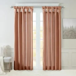 Curtains & Drapes-Kirkland's Home Twist Top Curtain Panel, 84 In. Tan