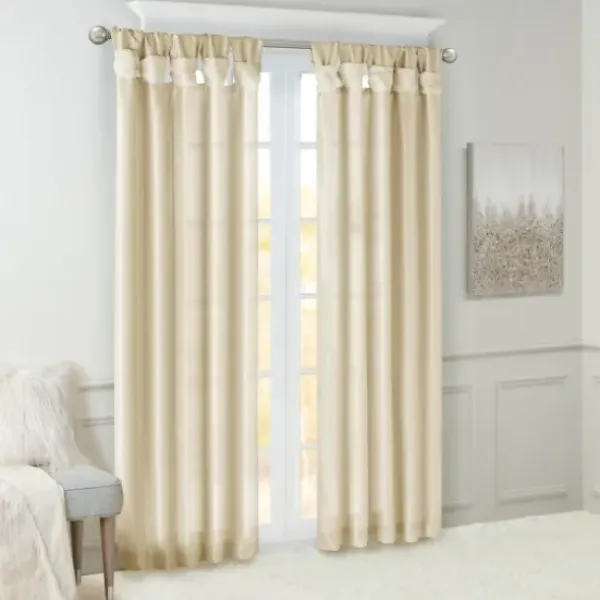 Curtains & Drapes-Kirkland's Home Twist Top Curtain Panel, 108 In. Blue