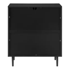Cabinets & Sideboards-Kirkland's Home Two Tone Chevron Cabinet Black