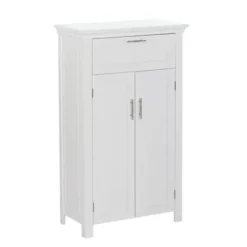 Cabinets & Sideboards-Kirkland's Home Two-Door Top Shelf Cabinet White