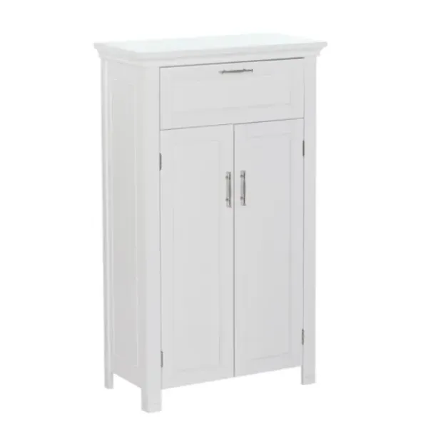 Cabinets & Sideboards-Kirkland's Home Two-Door Top Shelf Cabinet White
