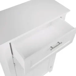 Cabinets & Sideboards-Kirkland's Home Two-Door Top Shelf Cabinet White