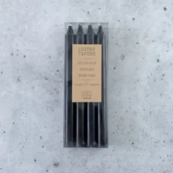 Candles-Kirkland's Home Unscented Taper Candles, Set Of 8 Black