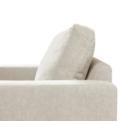 Accent Chairs-Kirkland's Home Upholstered And Chrome Accent Chair Ivory