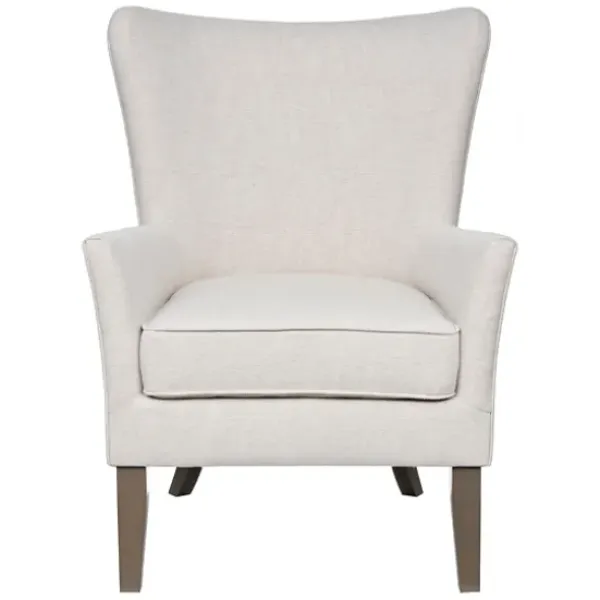 Accent Chairs-Kirkland's Home Upholstered Armchair Ivory