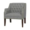 Accent Chairs-Kirkland's Home Upholstered Button Tufted Accent Chair Gray