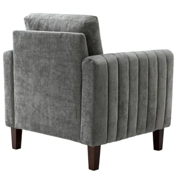 Accent Chairs-Kirkland's Home Upholstered Club Accent Chair Gray