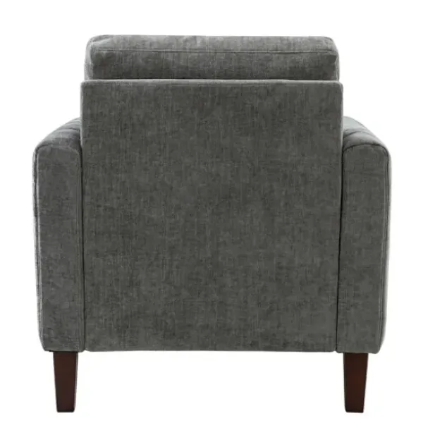 Accent Chairs-Kirkland's Home Upholstered Club Accent Chair Gray