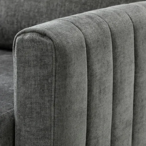 Accent Chairs-Kirkland's Home Upholstered Club Accent Chair Gray