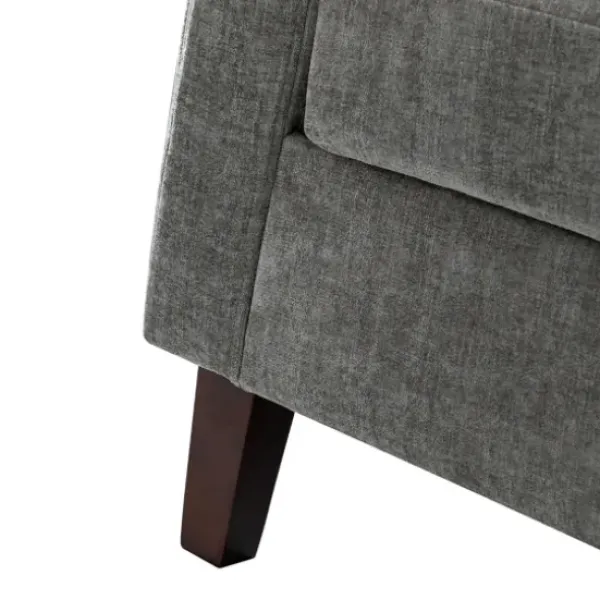 Accent Chairs-Kirkland's Home Upholstered Club Accent Chair Gray
