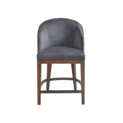 Bar Stools & Counter Height Stools-Kirkland's Home Upholstered Martha Stewart Counter Stool Gray