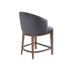 Bar Stools & Counter Height Stools-Kirkland's Home Upholstered Martha Stewart Counter Stool Gray