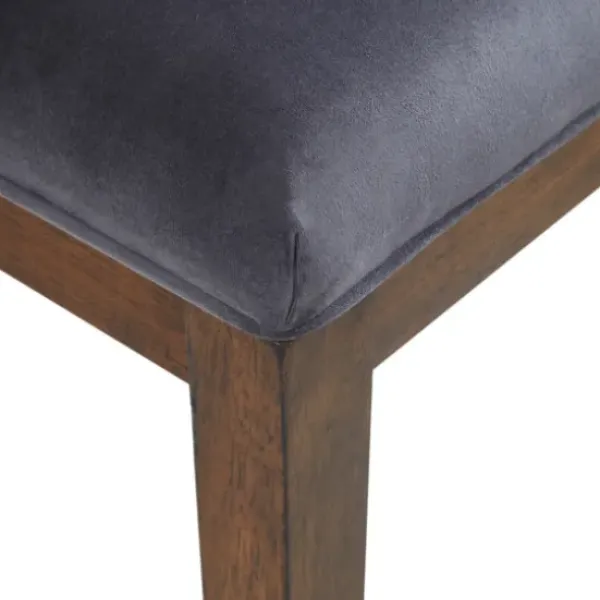 Bar Stools & Counter Height Stools-Kirkland's Home Upholstered Martha Stewart Counter Stool Gray