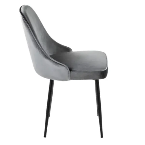 Dining Chairs-Kirkland's Home Upholstered Metal Dining Chairs, Set Of 2 Gray
