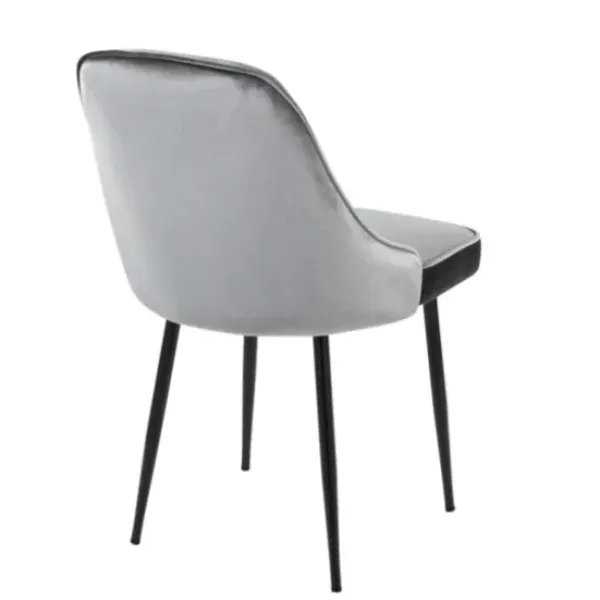 Dining Chairs-Kirkland's Home Upholstered Metal Dining Chairs, Set Of 2 Gray