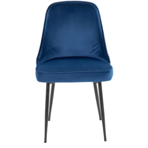 Dining Chairs-Kirkland's Home Upholstered Metal Dining Chairs, Set Of 2 Blue
