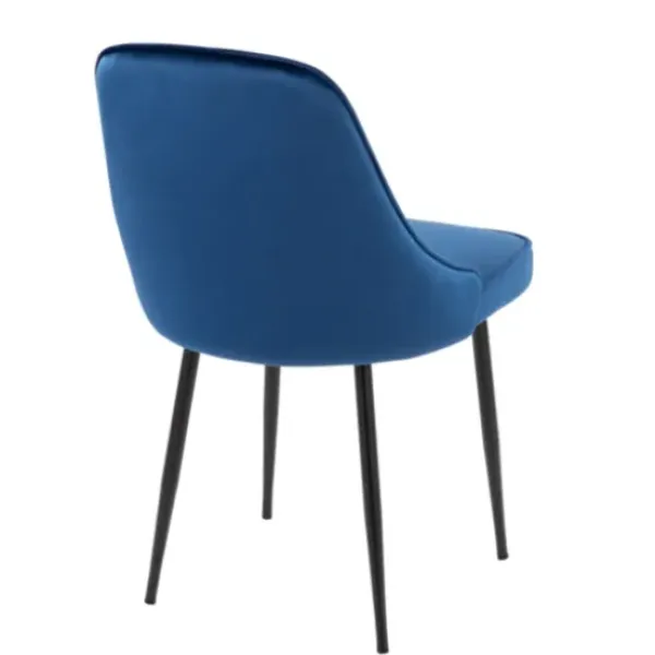 Dining Chairs-Kirkland's Home Upholstered Metal Dining Chairs, Set Of 2 Blue