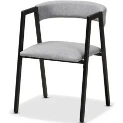 Dining Tables-Kirkland's Home Upholstered Metal Frame 5-Pc. Dining Set Gray