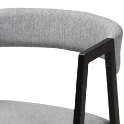 Dining Tables-Kirkland's Home Upholstered Metal Frame 5-Pc. Dining Set Gray