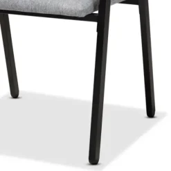 Dining Tables-Kirkland's Home Upholstered Metal Frame 5-Pc. Dining Set Gray