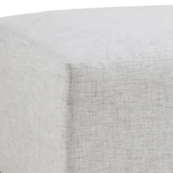 Sofas & Loveseats-Kirkland's Home Upholstered Modular Ottoman Ivory